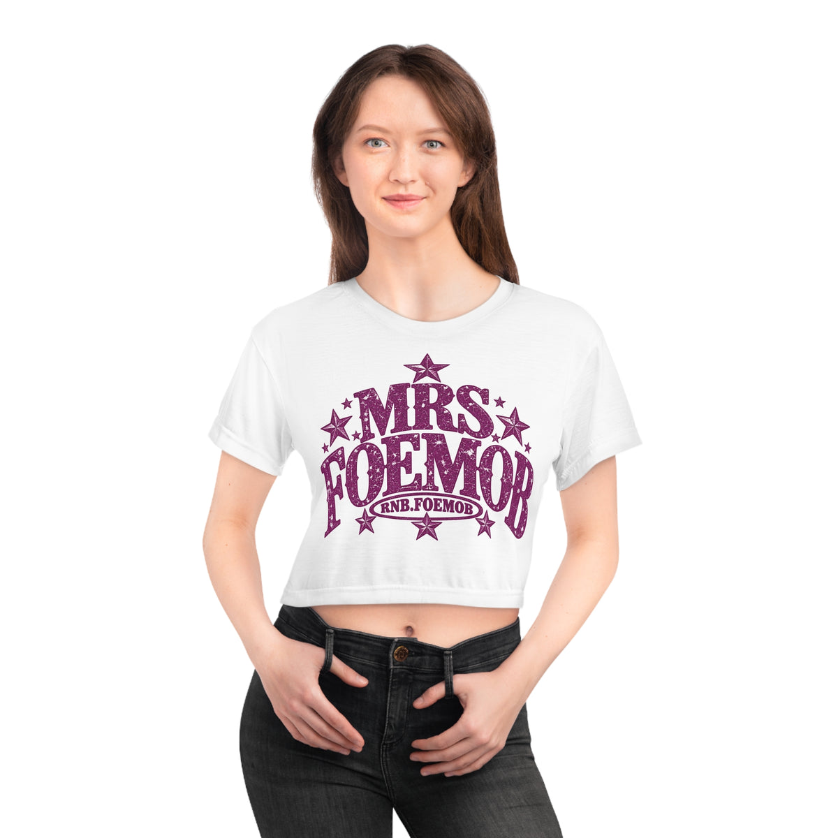 Mrs. Foemob Crop Tee