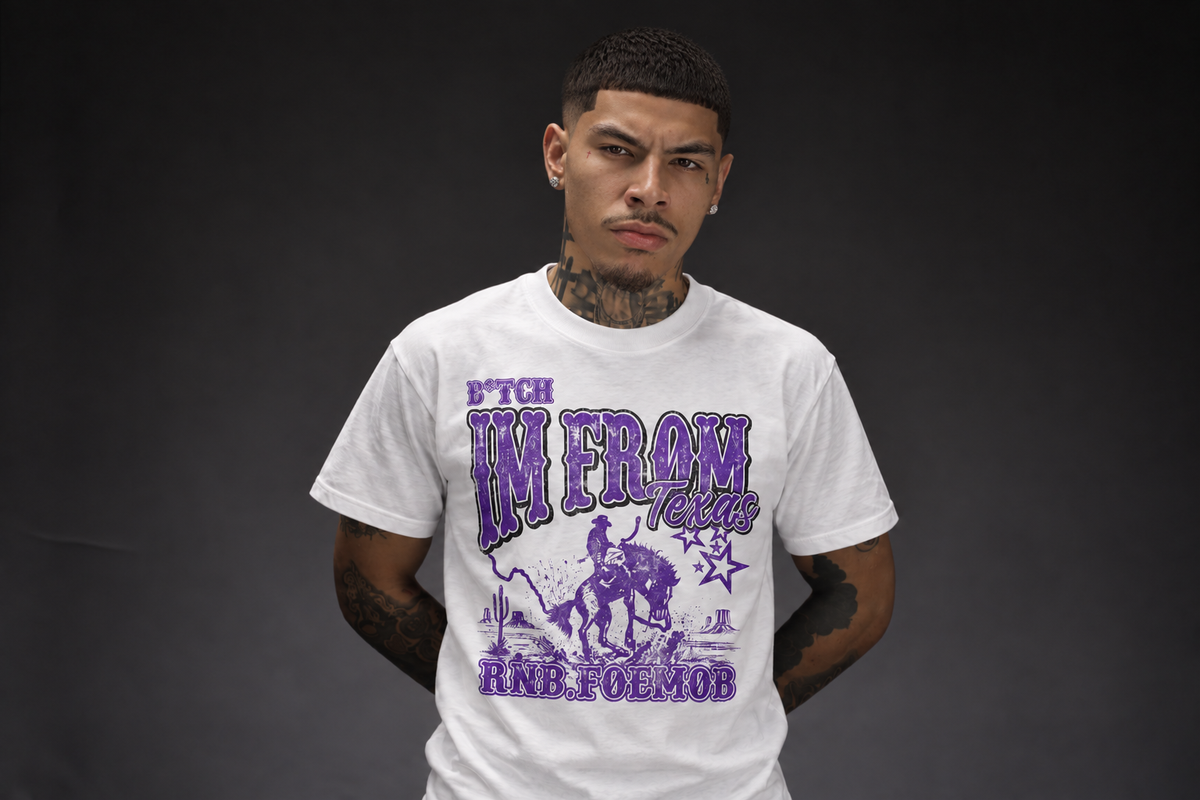 I'm From Texas Cowboy Graphic Tee