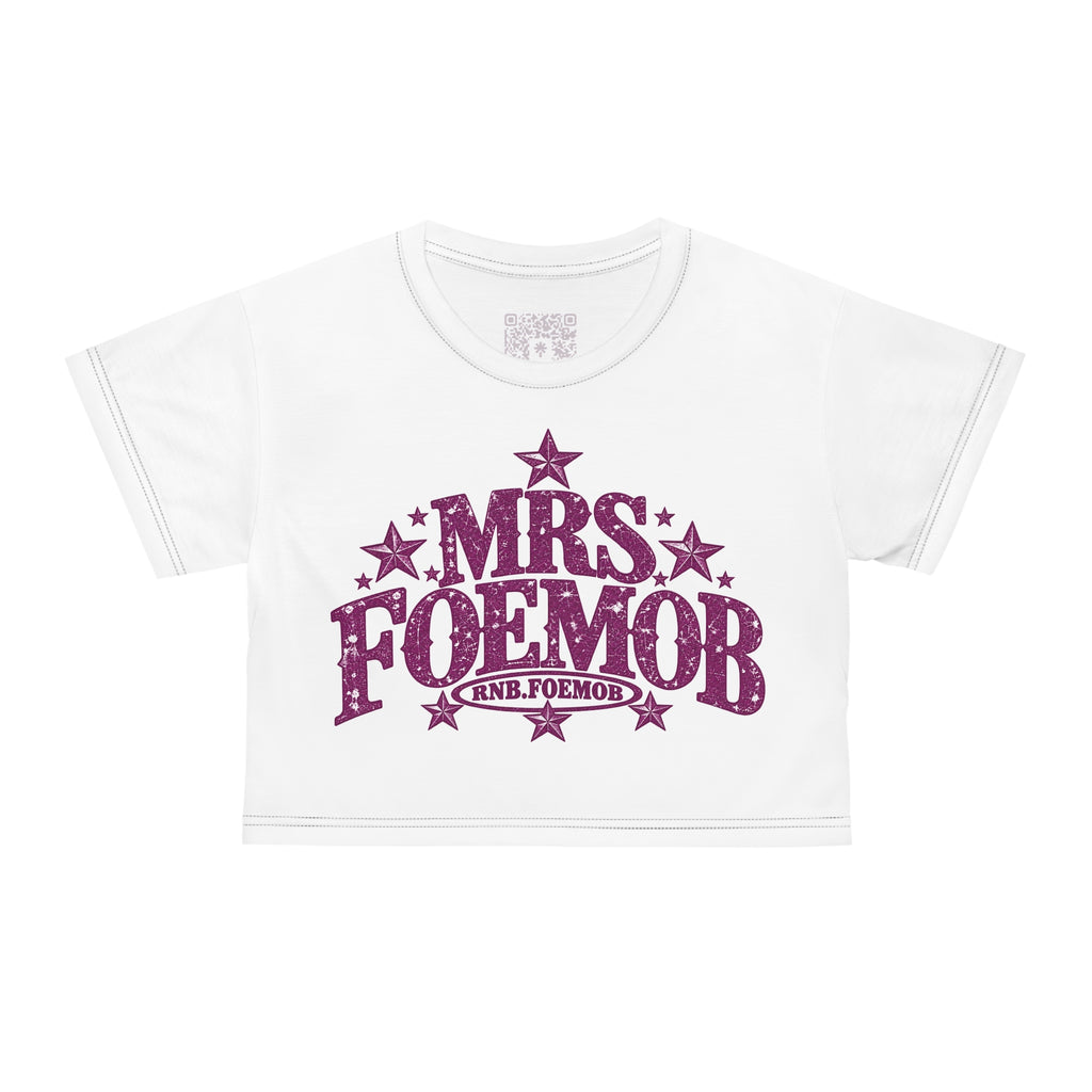 Mrs. Foemob Crop Tee