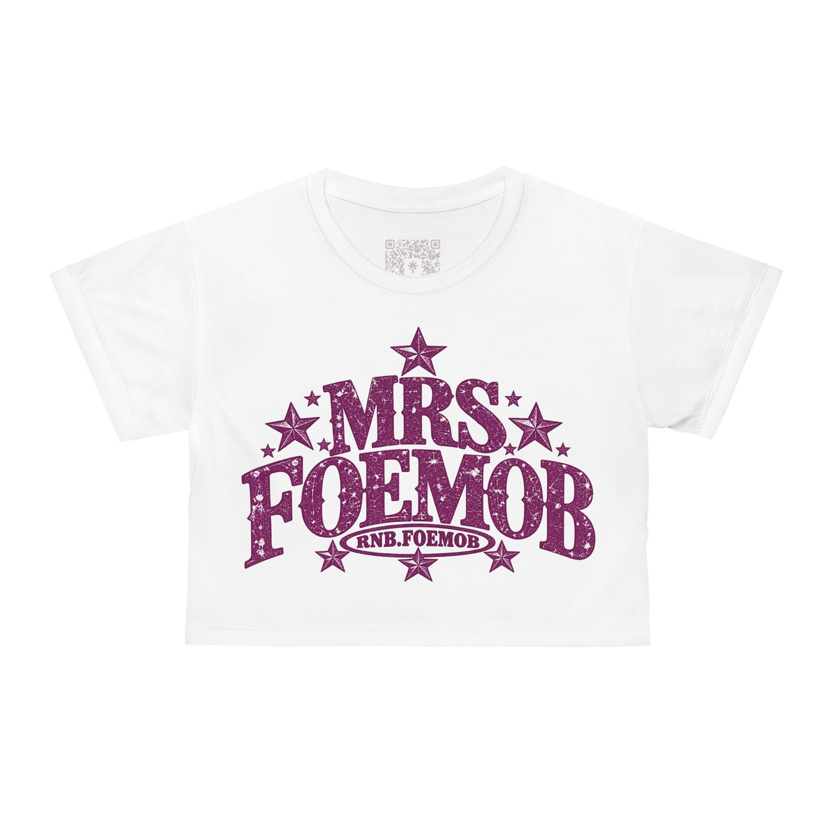 Mrs. Foemob Crop Tee