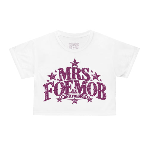 Mrs. Foemob Crop Tee